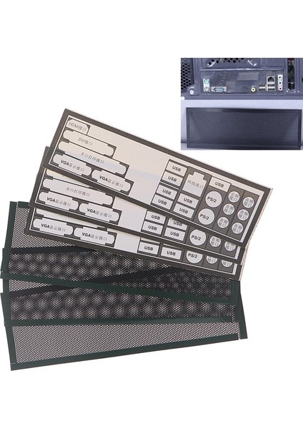 3 Adet Pvc Toz Filtresi Evrensel Dıy Kalkan Arka Plaka Bilgisayar Kasası I/o (Yurt Dışından)