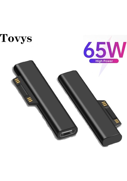 USB C Tipi Pd Şarj Dönüştürücü 3A Hızlı Şarj Tipi-C Şarj Adaptörü Microsoft Sur Pro 3 4 5 6 Go Book 1 2 Dizüstü Bilgisayar (Yurt Dışından)