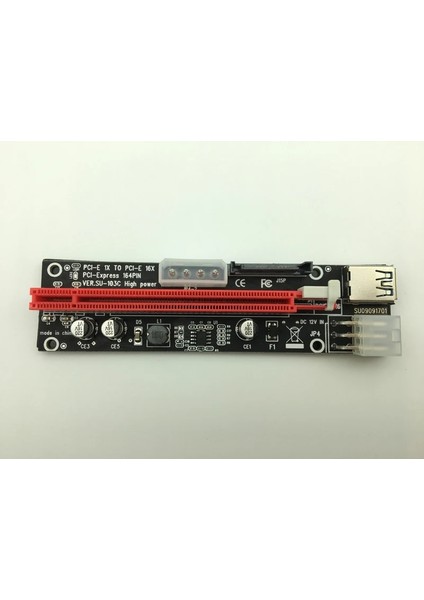 60CM Pcı Express 1x Ila 16X Pcıe Yükseltici Kart Btc Madenci Makinesi Aşırı Akım Koruması USB Kablosu Sata 6pin Güç Kablosu Madencilik (Yurt Dışından)