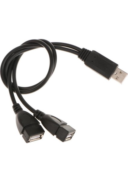 USB 2.0 A Erkek 2 Çift USB Dişi Jack Y Splitter Hub Uzatma Kablosu Adaptör Kablosu Güç Z4I2 (Yurt Dışından)