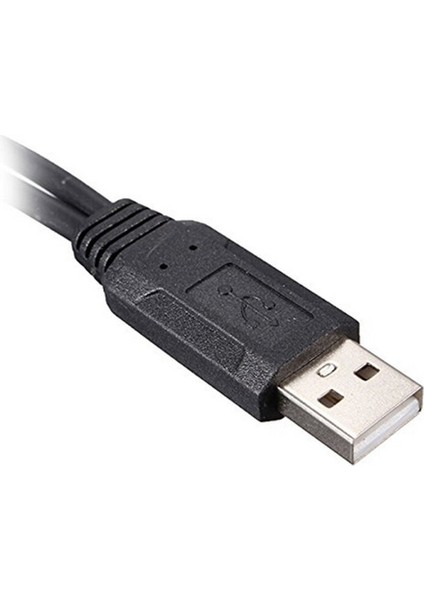 USB 2.0 A Erkek 2 Çift Dişi Jack Y Splitter Dönüştürücü Kablo Kablosu Bir-Iki Uzatma Genişletilmiş Adaptör Güç Hub Şarj Cihazı L M7R4 (Yurt Dışından)