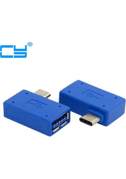 Sağ Açılı 90 Derece USB 3.1 Tip C Usb-C Tip-C Erkek USB 3.0 ve USB 2.0 A Dişi Otg Adaptör Konnektör Dönüştürücü Dizüstü Bilgisayar Için (Yurt Dışından)