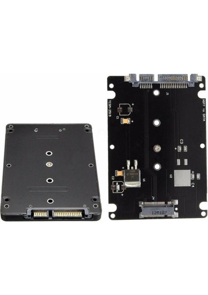 M.2 Ngff - 2,5 Inç Sata SSD / Msata - Sata Adaptör Kartı Kutusu (Pc Adaptörü M2 + M Masaüstü Soketi Ngff Için B Tuşu) (Yurt Dışından)