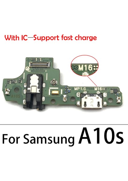USB Şarj Standı Jack Priz Bağlantı Noktası Konektörü Şarj Kartı Flex Kablo Samsung Galaxy A10S A107F (Yurt Dışından)