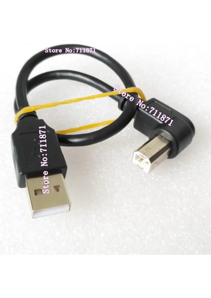 Kısa 30 cm 90 Derece Sağ Açı A Erkek B Erkek Usb2.0 Yazıcı Kablosu Hattı Viraj Sol Sağ USB 2.0 Ab Erkek Yazıcı Tel Kablosu (Yurt Dışından)
