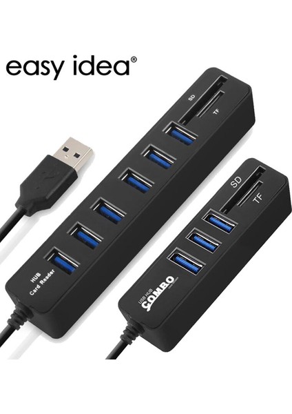 USB Hub 3/6 Bağlantı Noktası Genişletici Adaptör USB 3.0 Hub Çoklu USB Splitter 2.0 Hab 3 Hub 3.0 Pc Için Çoklu Usb3.0 Usb-Hub Kart Okuyucu (Yurt Dışından)