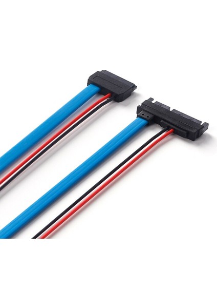 Ult-Best Sata Kablosu Seri Ata 7+15 22PIN Erkek - Slimline Sata 7+6 13PIN Dişi 5V Ince Sata Konnektör Adaptörü 30CM (Yurt Dışından)