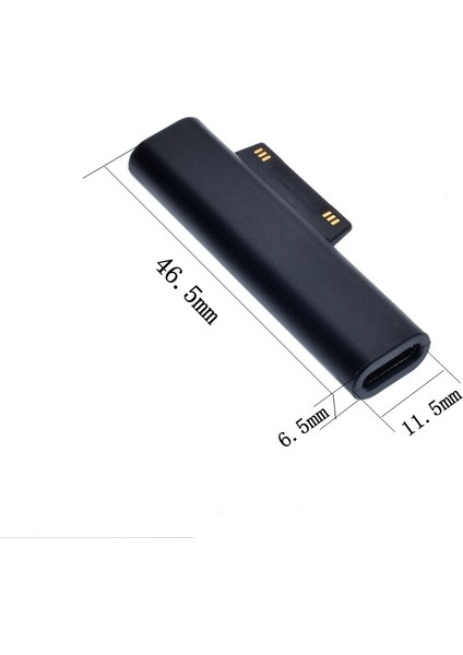 USB Tip C Pd Hızlı Şarj Fişi Dönüştürücü Microsoft Sur Pro 3 4 5 6 Go USB C Dişi Adaptör Konnektörü Sur Kitap Için (Yurt Dışından)