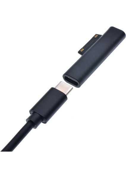 USB Tip C Pd Hızlı Şarj Fişi Dönüştürücü Microsoft Sur Pro 3 4 5 6 Go USB C Dişi Adaptör Konnektörü Sur Kitap Için (Yurt Dışından)
