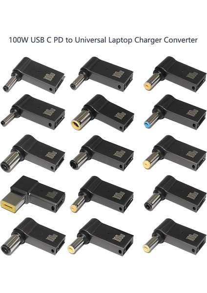 100 W USB Tip C Dc Güç Jak Konnektörü USB C Evrensel Dizüstü Güç Adaptörü Fiş Dönüştürücü Asus Dell Lenovo Dizüstü Bilgisayar Için (Yurt Dışından)