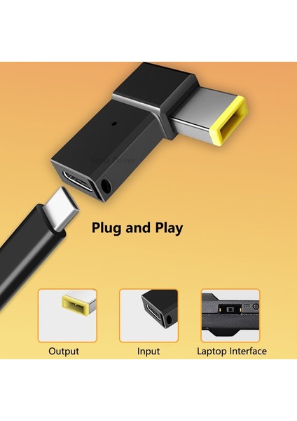 100 W USB Tip C Dc Güç Jak Konnektörü USB C Evrensel Dizüstü Güç Adaptörü Fiş Dönüştürücü Asus Dell Lenovo Dizüstü Bilgisayar Için (Yurt Dışından)