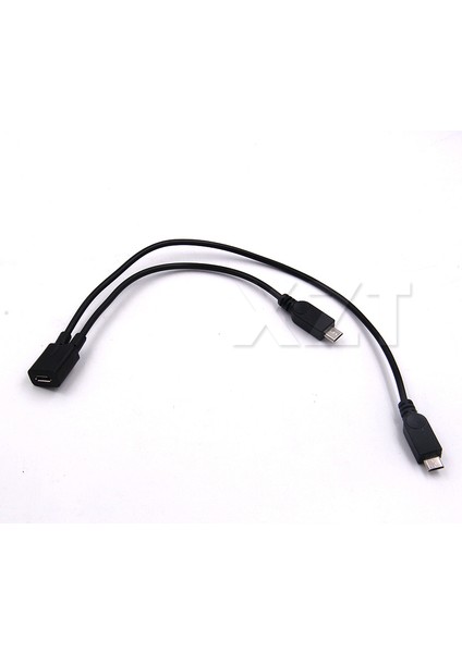 1 Adet Mikro USB 2.0 Ayırıcı Y Kablosu 1 Dişi 2 Erkek Veri Şarj Kablosu Uzatma Kablosu Senkronizasyon Veri Kablosu Android Cep Telefonu Için (Yurt Dışından)