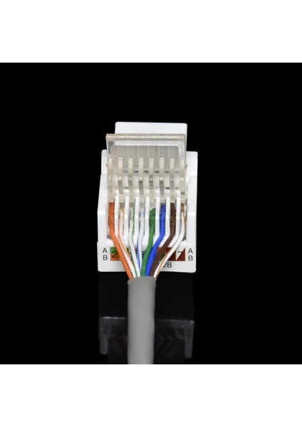 5 Adet Aletsiz CAT5E Utp Ağ Modülü RJ45 Konektörü Bilgi Soketi Bilgisayar Çıkış Kablosu Adaptör Jakı Amp Içın (Yurt Dışından)