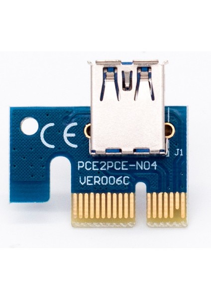 006C Pc Pcıe Pcı Express Yükseltici Video Kartı Için Pcı E 1x Ila 16X USB 3.0 Sata 6pin Ide Molex Güç Kablosu Btc Madenci Madencilik Için (Yurt Dışından)