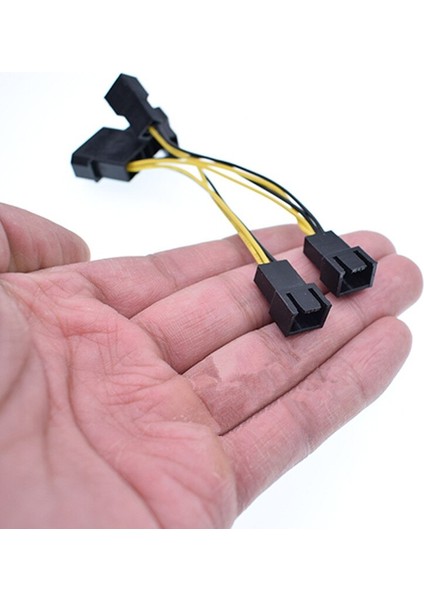 Ide 4pin Erkek 4X3PIN 3pin Uzatma Fan Kablosu Adaptör Güç Kablosu 1 Ila 4 Y Ayırıcı Hız Kontrol Hattı Konektörü 12 V 12 cm (Yurt Dışından)