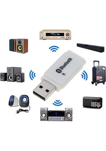 Sıcak Bluetooth 5.0 Adaptörü USB Bilgisayar Pc Için Bluetooth Hoparlör Müzik Alıcısı USB Bluetooth Adaptörü Handsfree Araç Kiti (Yurt Dışından)