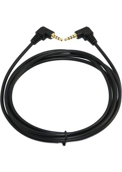 100 cm Yüksek Kaliteli 3.5mm Açı Stereo Trrs Mini Av Fişi 4 Kutuplu 4 Iletkenli Ses Kablosu Altın Kaplamayeni (Yurt Dışından)