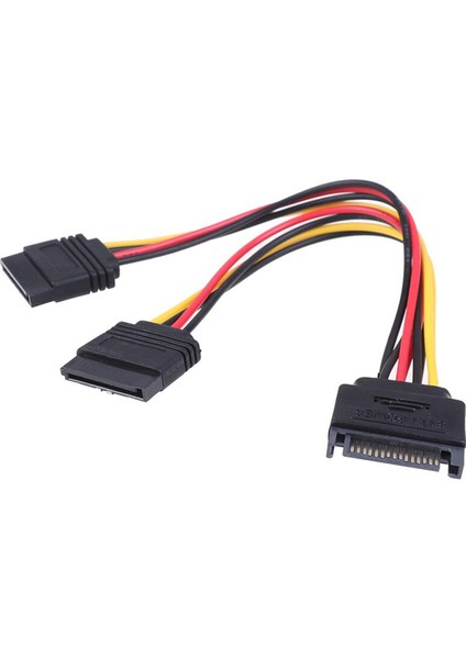1 Adet Sata Güç 15-Pin Y-Splitter Kablo Adaptörü Erkek - Dişi HDD Sabit Disk Için (Yurt Dışından)