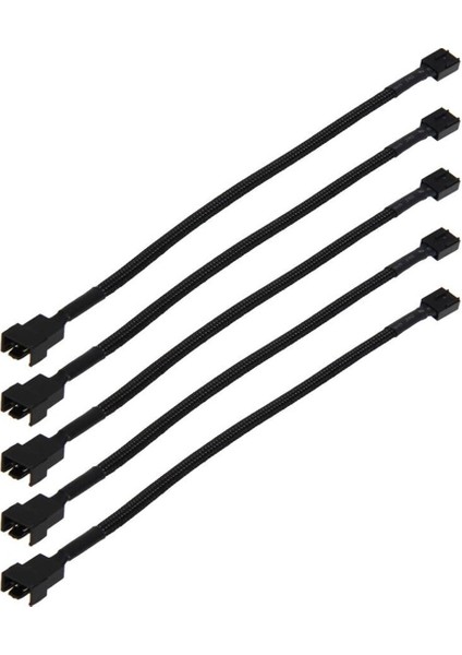 12IN 5 Adet 4 Pin Pwm Konnektör Kasası Fan Uzatma Güç Kablosu Bilgisayar Fanı Bilgisayar Kabloları Bilgisayar Kasası Fan Kabloları (Yurt Dışından)