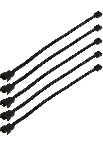 12IN 5 Adet 4 Pin Pwm Konnektör Kasası Fan Uzatma Güç Kablosu Bilgisayar Fanı Bilgisayar Kabloları Bilgisayar Kasası Fan Kabloları (Yurt Dışından)