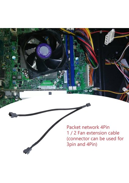 3/4 Pin Pmw Çift Fan Y Splitter Siyah Kollu Uzatma Güç Kablosu Soğutucu Uzatma Anakart Splitter Güç Adaptörü (Yurt Dışından) modelleri