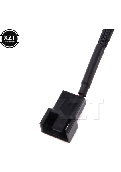 Yüksek Kaliteli 1-Port 3 Pin/4pin Ila 4 Pin Ide Molex Soğutucu Soğutma Fanı Splitter Güç Kabloları Siyah Kollu Bilgisayar Konektörü (Yurt Dışından)