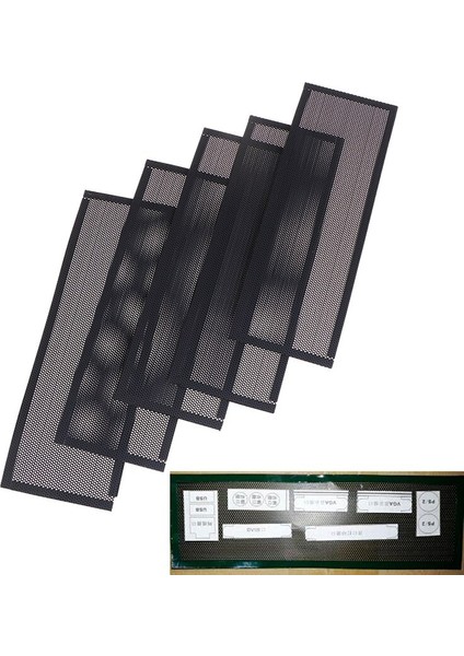 Adet Pvc Toz Filtresi Evrensel Dıy Kalkan Arka Plaka Bilgisayar Kasası I/o Için (Yurt Dışından)
