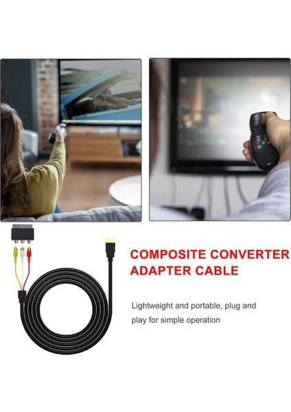 Taşınabilir Yüksek Çözünürlüklü 1080P Video HDMI Uyumlu 3rca Av Scart Kompozit Dönüştürücü Adaptör Kablosu Kablosu (Yurt Dışından) fırsatları