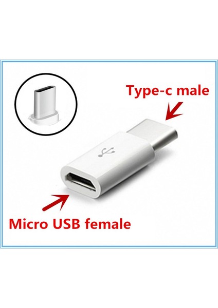 USB Mikro USB Erkek Usb-C Tip C Dişi Dönüştürücü Adaptör Xiaomi Google Chromebook Oneplus Two Için Şarj Veri Konektörü (Yurt Dışından)