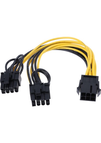 6pin Bağlantı Noktasından Çift 8(6+2)Pin Bağlantı Noktası Ayırıcı Güç Kablosu Grafik Kartları Için Saf Bakır Teneke Tel Bilgisayar Kabloları ve Konnektörleri (Yurt Dışından)
