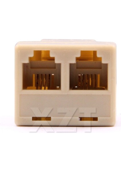 2017 Yeni Sıcak RJ11 4 Pin Dişi 1 Ila 2 Telefon Splitter Konnektör Adaptörü (Yurt Dışından) modelleri
