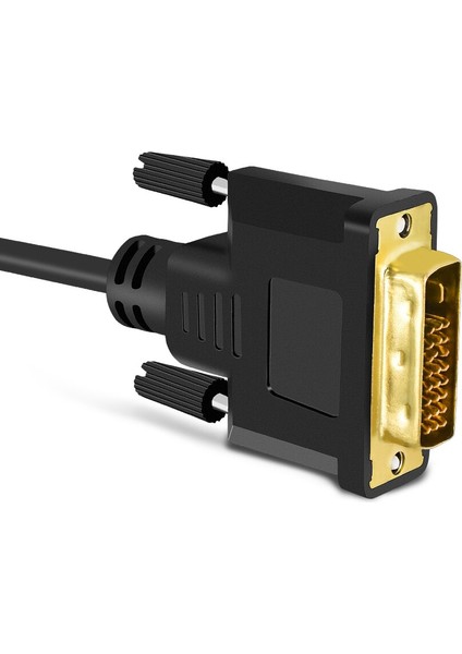 Tıshrıc Dvı-D DVI D VGA Kablosu Adaptörü 24 1 25PIN Full Hd 1080 P Erkek Kadın Video Dönüştürücü Pc Bilgisayar Için (Yurt Dışından)