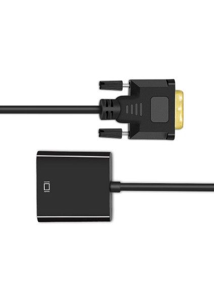 Tıshrıc Dvı-D DVI D VGA Kablosu Adaptörü 24 1 25PIN Full Hd 1080 P Erkek Kadın Video Dönüştürücü Pc Bilgisayar Için (Yurt Dışından)