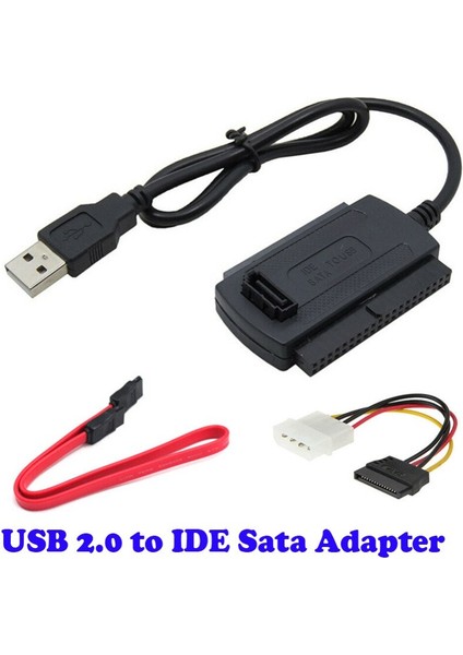 Yeni Hd HDD Sabit Sürücü Adaptörü Dönüştürücü Kablosu USB 2.0 - Ide Sata Ata 2.5 3.5 (Yurt Dışından)