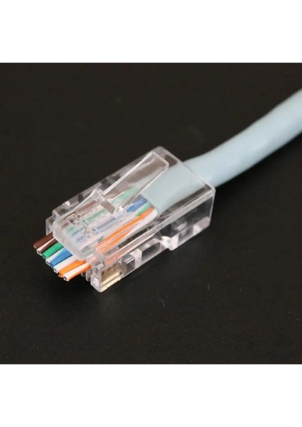 10PC RJ45 Ağ Modüler Fiş Cat6 CAT6E Konektörü Utp Korumasız Modüler RJ45 Fiş (Yurt Dışından)