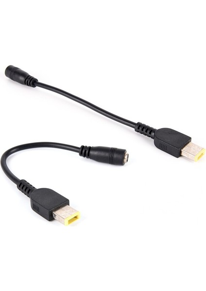 1 Adet 5.5*2.5mm Dişi Inter Yuvarlak Jack Kare Fiş Güç Dönüştürücü Adaptör Kablosu Lenovo Thinkpad (Yurt Dışından)