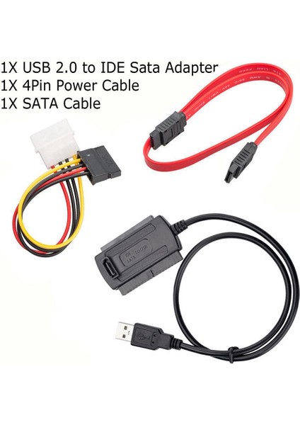 Sabit Disk 2.5 Için Usb'den Ide Sata Adaptör Dönüştürücü Kablosuna (Yurt Dışından)