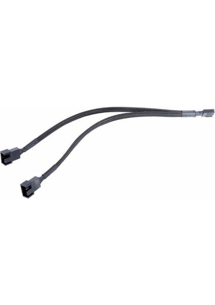 Siyah Örgülü Kablo Y Splitter 3/4 Pin Pwm Fan Bilgisayar Pc Fan Güç Uzatma Kablosu 30 cm Bilgisayar Kabloları Konnektörleri Aksesuarları (Yurt Dışından)
