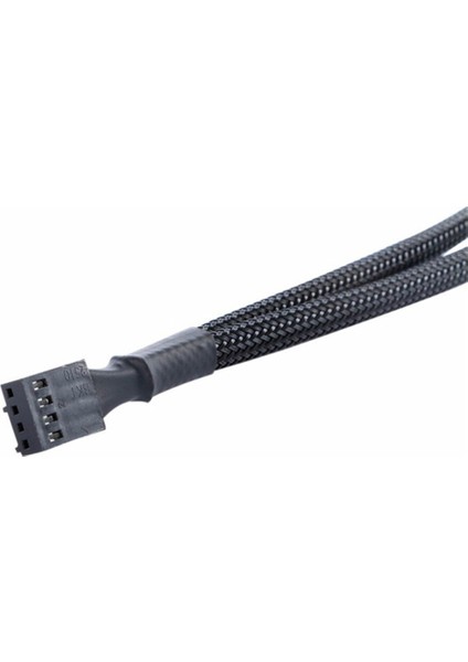 Siyah Örgülü Kablo Y Splitter 3/4 Pin Pwm Fan Bilgisayar Pc Fan Güç Uzatma Kablosu 30 cm Bilgisayar Kabloları Konnektörleri Aksesuarları (Yurt Dışından)