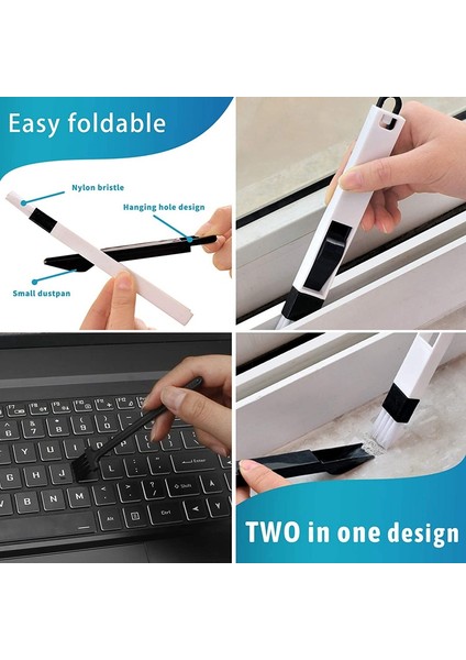 Bradoo-8 Adet Sihirli Pencere Temizleme Fırçası Seti, El Tipi Pencere Oluk Uzay Fırçası, Pencere Sürgülü Kapı Parça Köşe Çatlak (Yurt Dışından) modelleri