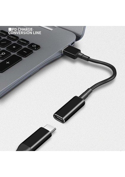 100W USB C Pd Dc Evrensel Laptop Şarj Cihazı Dönüştürücü Tip C Hızlı Şarj Adaptörü Kablo Kordonu Asus Lenovo Hp Dell Dizüstü Bilgisayar (Yurt Dışından)