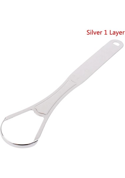 * Paslanmaz Çelik Dil Kazıyıcı Ağız Dil Temizleyici Fırça Taze Nefes Temizleme Kaplamalı Dil Diş Fırçası Ağız Hijyeni Bakımı Aracı (Yurt Dışından)