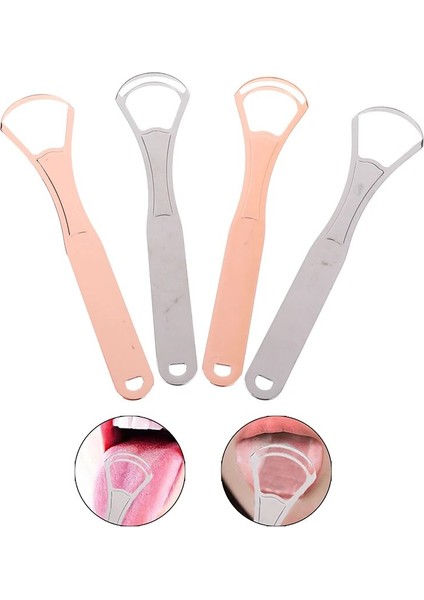 * Paslanmaz Çelik Dil Kazıyıcı Ağız Dil Temizleyici Fırça Taze Nefes Temizleme Kaplamalı Dil Diş Fırçası Ağız Hijyeni Bakımı Aracı (Yurt Dışından) modelleri