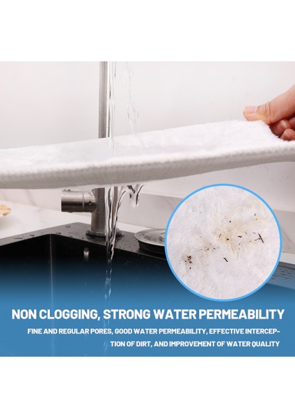 Yoğun Örgü Yüzeyli Balık Tankı Filtresi Pamuk Ekolojik Battaniye Evrensel Hızlı Su Arıtma Pamuk Battaniye Basit Beyaz Kanalizasyon Filtresi Pamuk Battaniye (Yurt Dışından) fırsatları