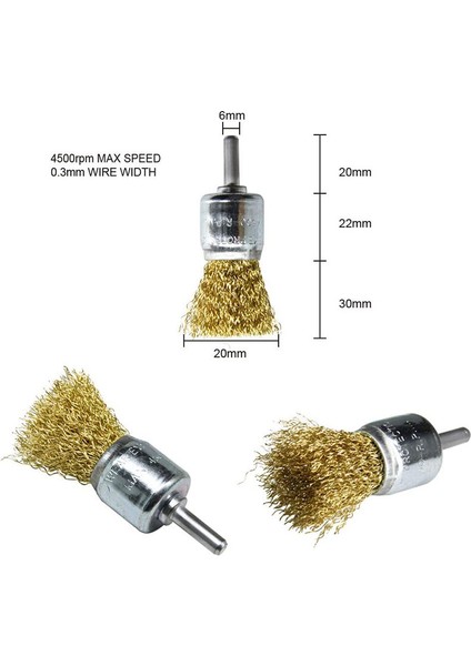 Matkap Için 1/4 Tel Tekerlek Fırça Seti, Pas, Korozyon, Boyanın Giderilmesi Için 10 Adet Pirinç Kaplı Tel Matkap Fırça Seti (Yurt Dışından) fiyatları