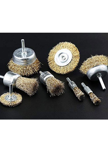 Matkap Için 1/4 Tel Tekerlek Fırça Seti, Pas, Korozyon, Boyanın Giderilmesi Için 10 Adet Pirinç Kaplı Tel Matkap Fırça Seti (Yurt Dışından) fırsatları