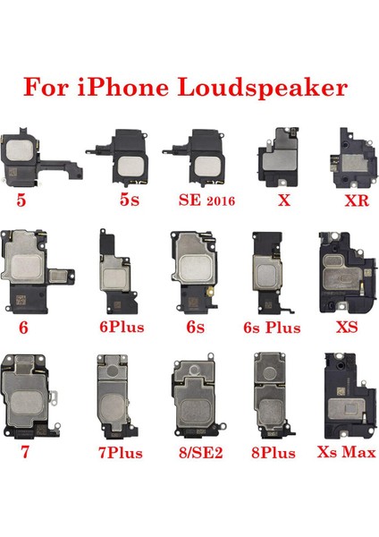 Adet Hoparlör iphone 5 5s Se 6 6s 7 8 Artı x Xr Xs Max Ses Hoparlör Zil Iç Buzzer Flex Kablo Değiştirme (Yurt Dışından)