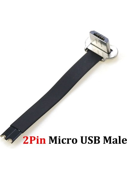 Mikro USB C Tipi Konnektör Fpc 2pin 3pin W/direnç R1 Yumuşak Düz Kablo Erkek Şarj Kablosu Hızlı Şarj Kablosu Uzatma Telefon Için (Yurt Dışından)