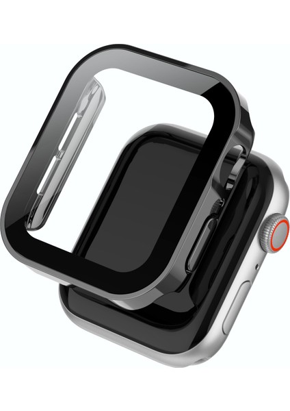 Kılıf + Cam Apple Watch 7 45MM 41MM 44MM 40MM Su Geçirmez Ekran Koruyucu Aksesuarları Kenar Tampon Iwatch 4 5 Se 6 Kapak (Yurt Dışından)
