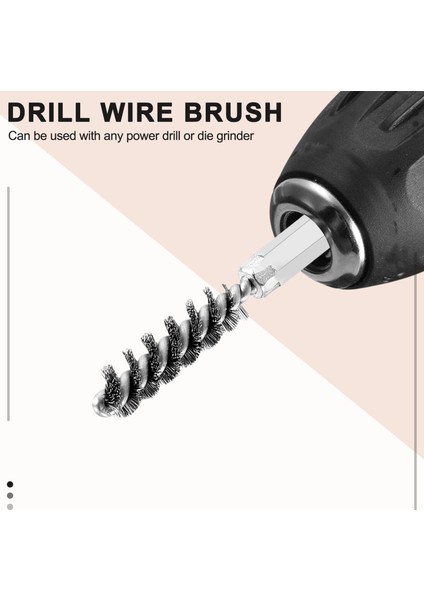 Delik Fırçası Paslanmaz Çelik Kıllar Elektrikli Matkap Için Tel Fırça Altıgen Saplı Saplı Tel Fırça Temizleme 6 Parça (Yurt Dışından) fırsatları